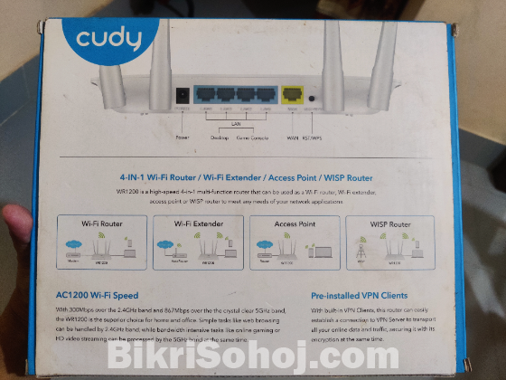 Cudy WR1200 AC1200 dual band wifi router